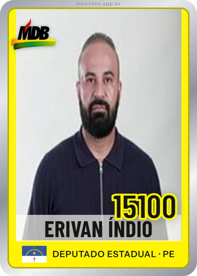 Carta de Erivan Índio, número 15100, MDB