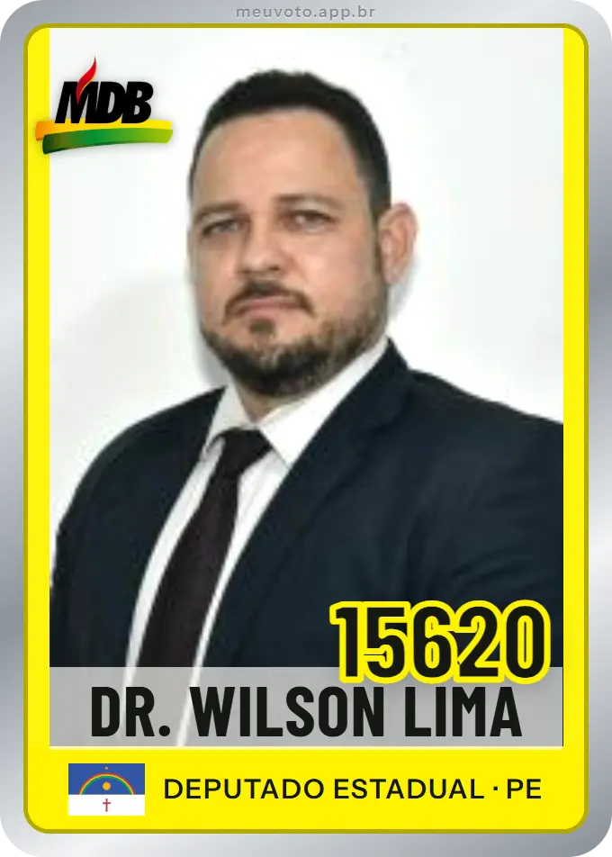 Carta de Dr. Wilson Lima, número 15620, MDB