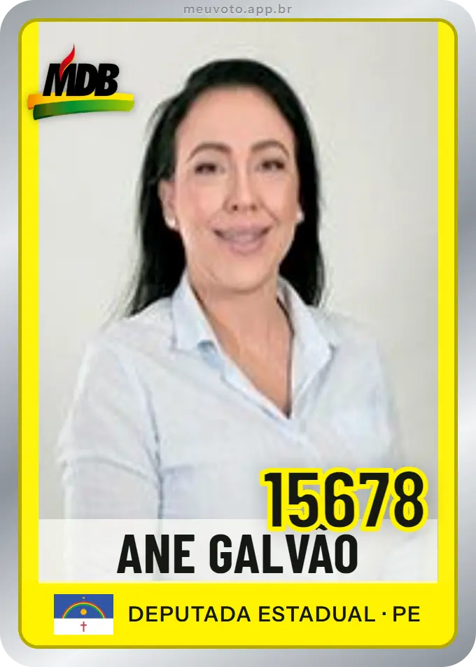 Carta de Ane Galvão, número 15678, MDB