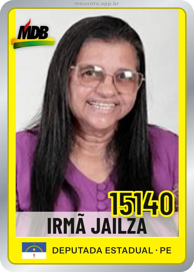 Carta de Irmã Jailza, número 15140, MDB