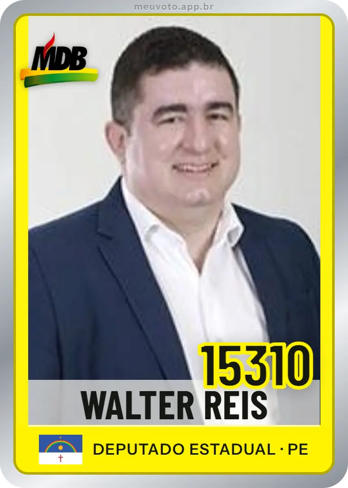 Carta de Walter Reis, número 15310, MDB