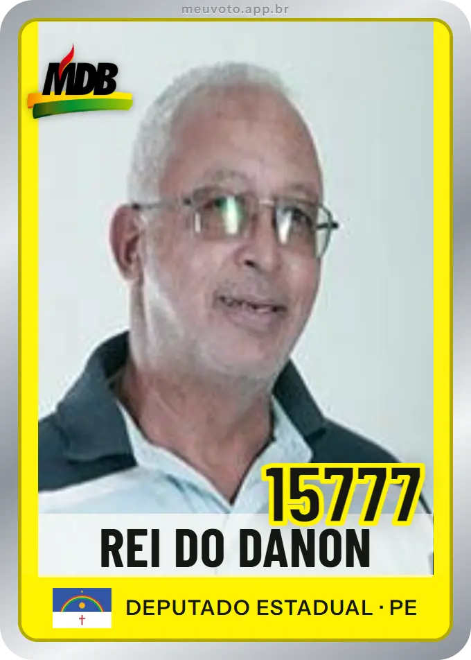 Carta de Rei do Danon, número 15777, MDB