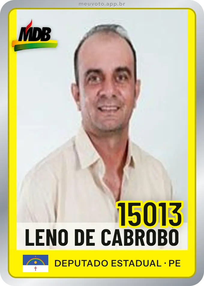 Carta de Leno de Cabrobó, número 15013, MDB