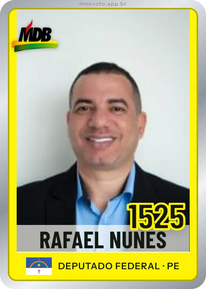 Carta de Rafael Nunes, número 1525, MDB