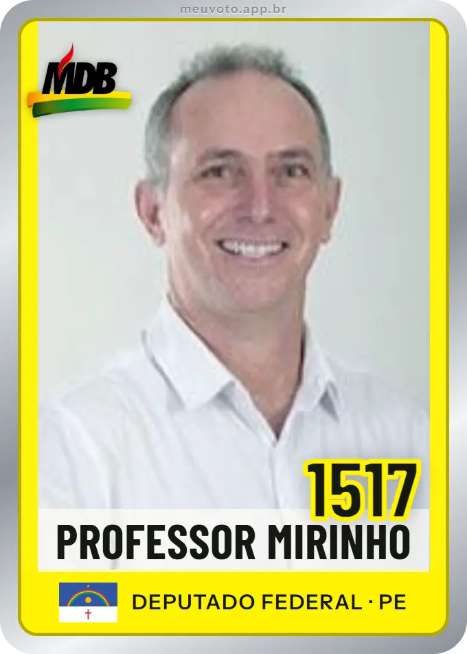 Carta de Professor Mirinho, número 1517, MDB
