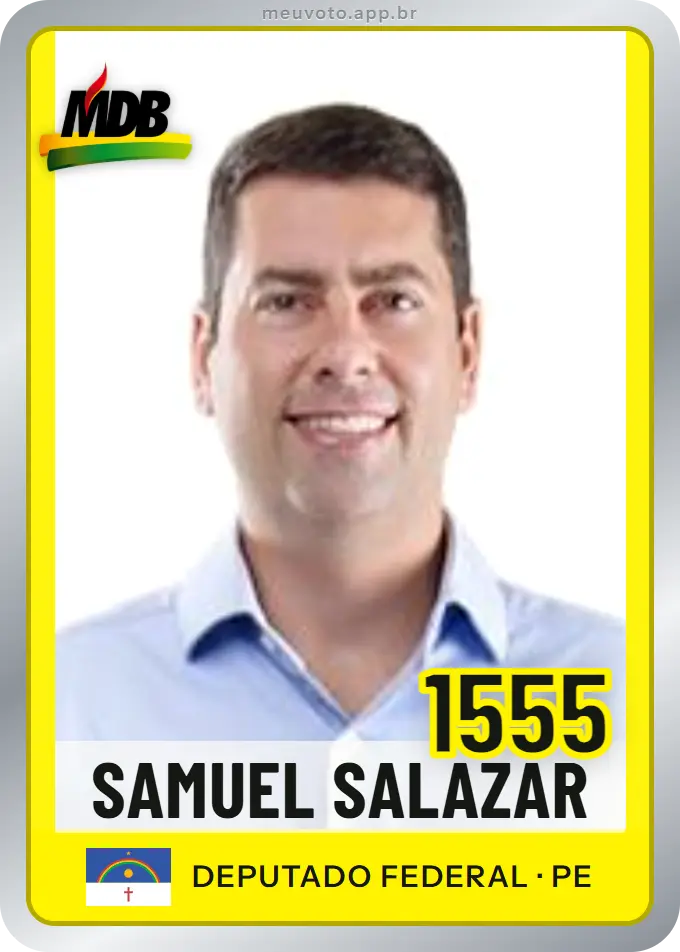 Carta de Samuel Salazar, número 1555, MDB