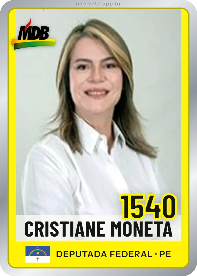 Carta de Cristiane Moneta, número 1540, MDB