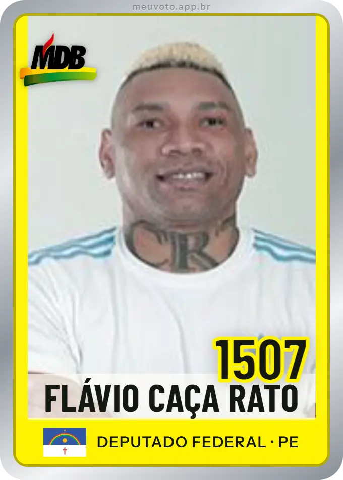 Carta de Flávio Caça Rato, número 1507, MDB
