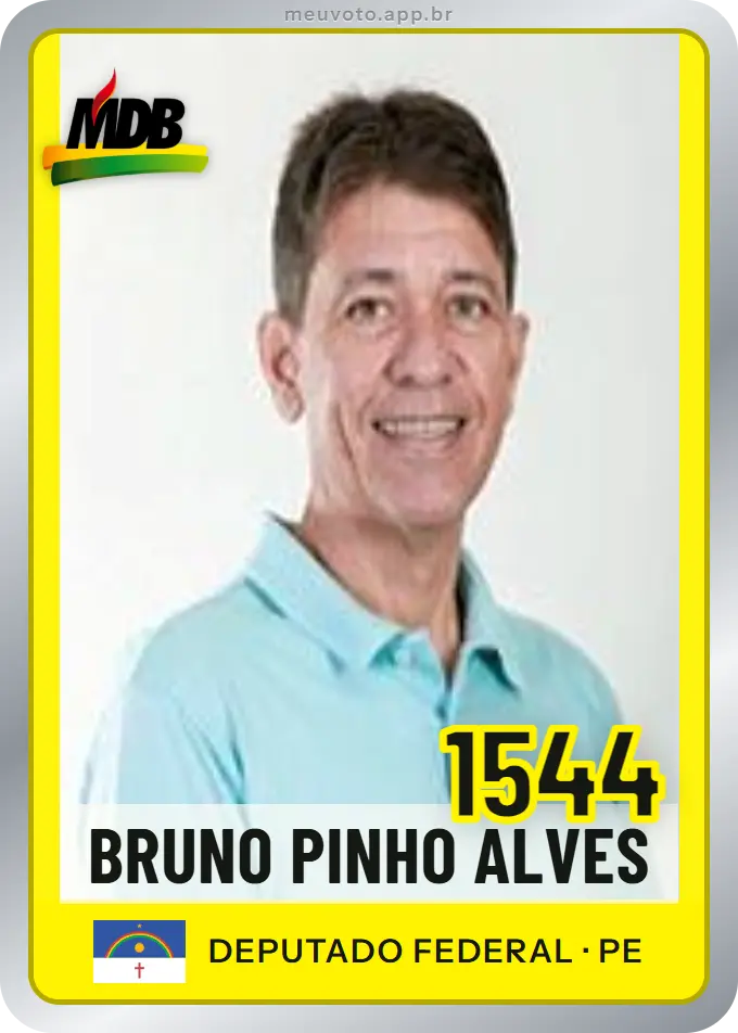 Carta de Bruno Pinho Alves, número 1544, MDB