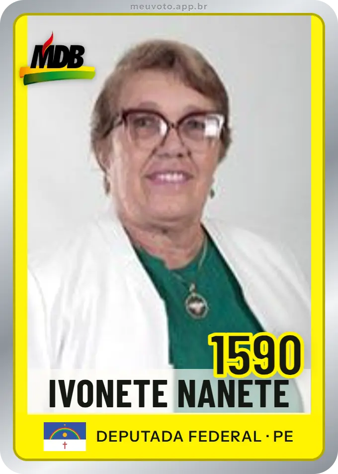 Carta de Ivonete Nanete, número 1590, MDB