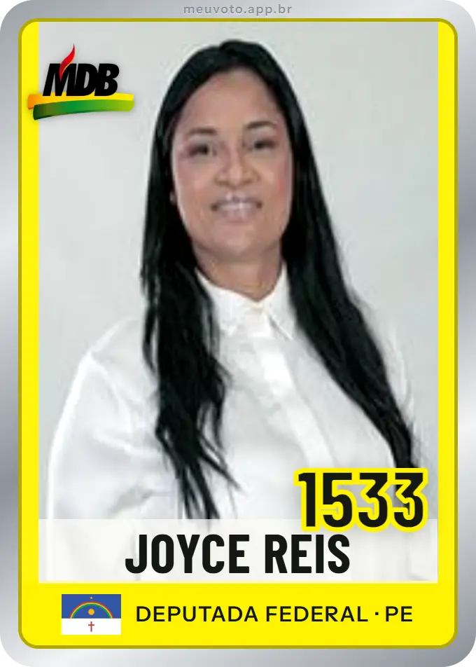 Carta de Joyce Reis, número 1533, MDB