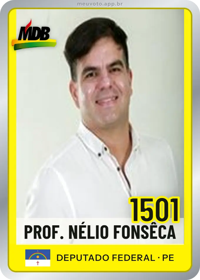 Carta de Prof. Nélio Fonsêca, número 1501, MDB