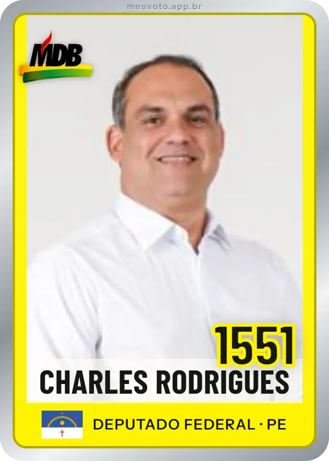 Carta de Charles Rodrigues, número 1551, MDB
