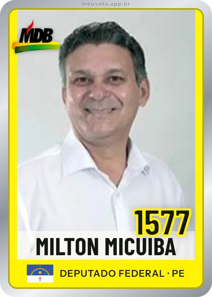 Carta de Milton Micuíba, número 1577, MDB