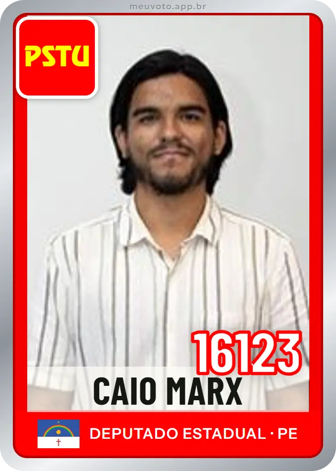 Carta de Caio Marx, número 16123, PSTU