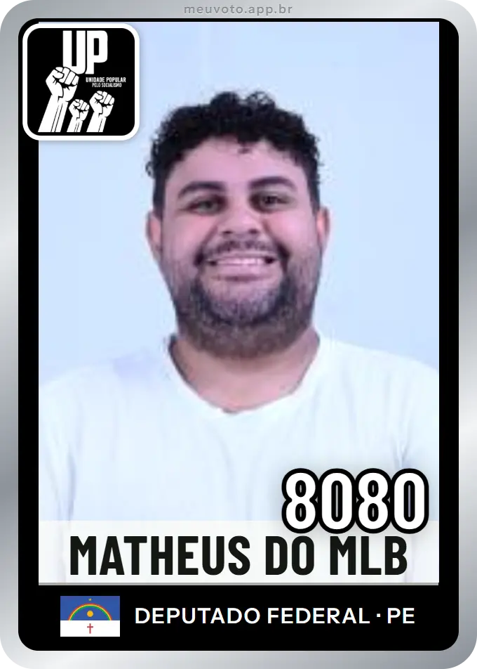 Carta de Matheus do Mlb, número 8080, UP