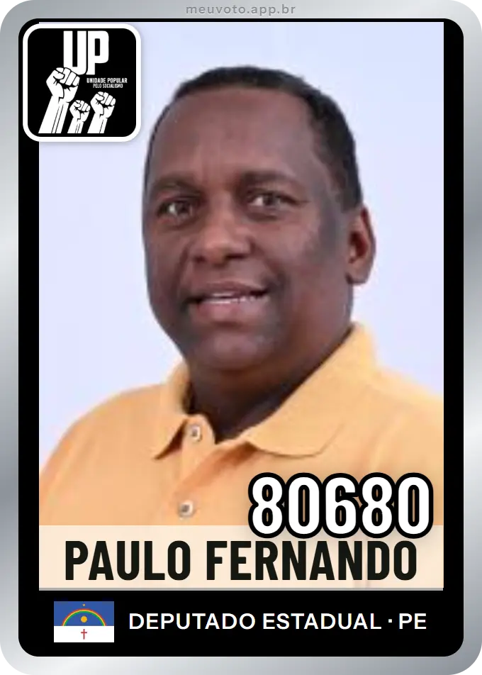 Carta de Paulo Fernando, número 80680, UP