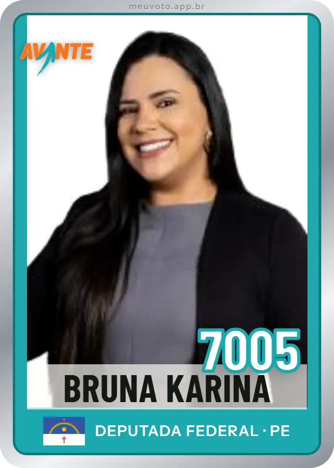 Carta de Bruna Karina, número 7005, Avante