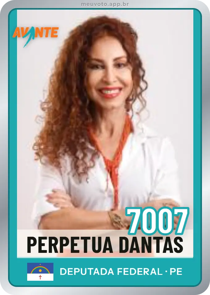 Carta de Perpetua Dantas, número 7007, Avante