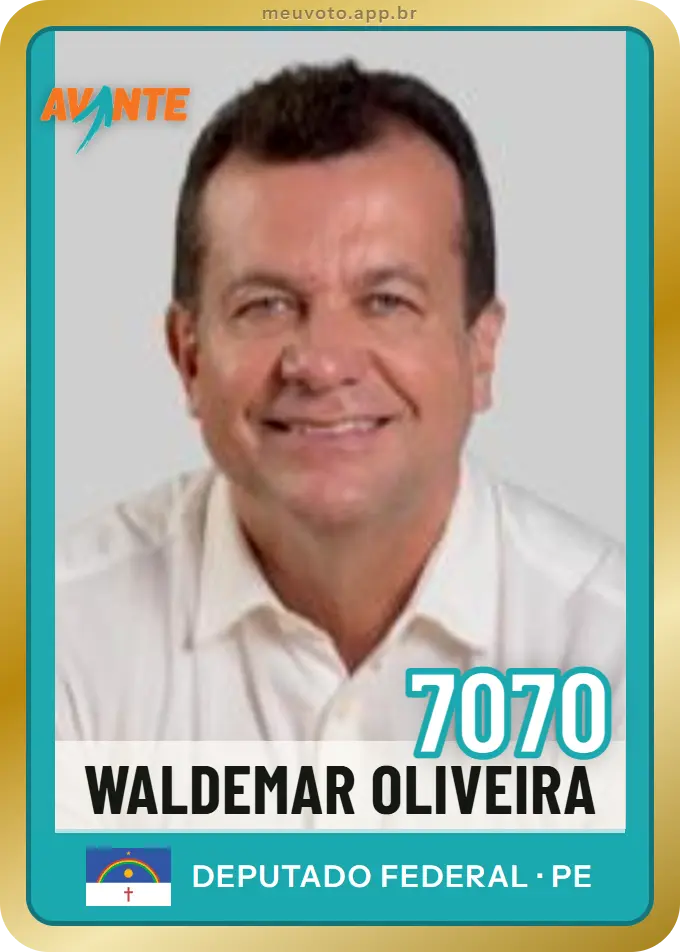 Carta de Waldemar Oliveira, número 7070, Avante