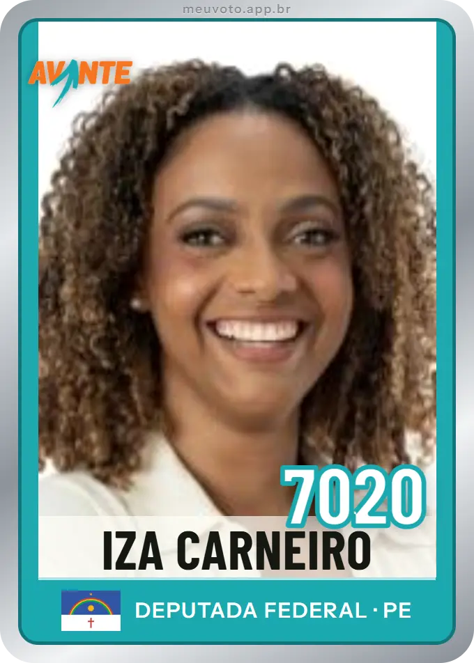 Carta de Iza Carneiro, número 7020, Avante