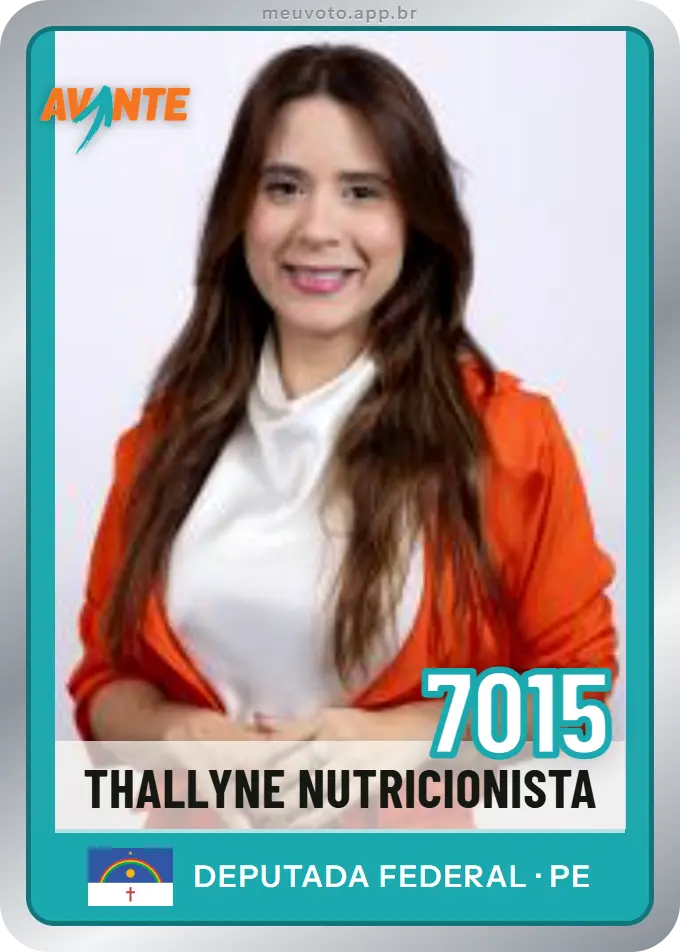 Carta de Thallyne Nutricionista, número 7015, Avante