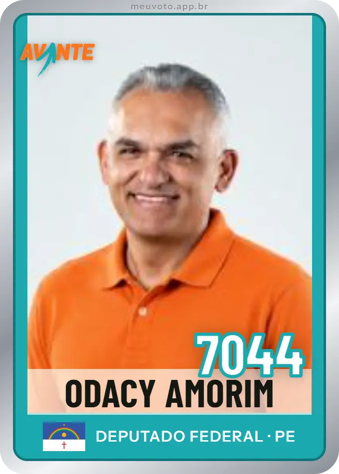 Carta de Odacy Amorim, número 7044, Avante