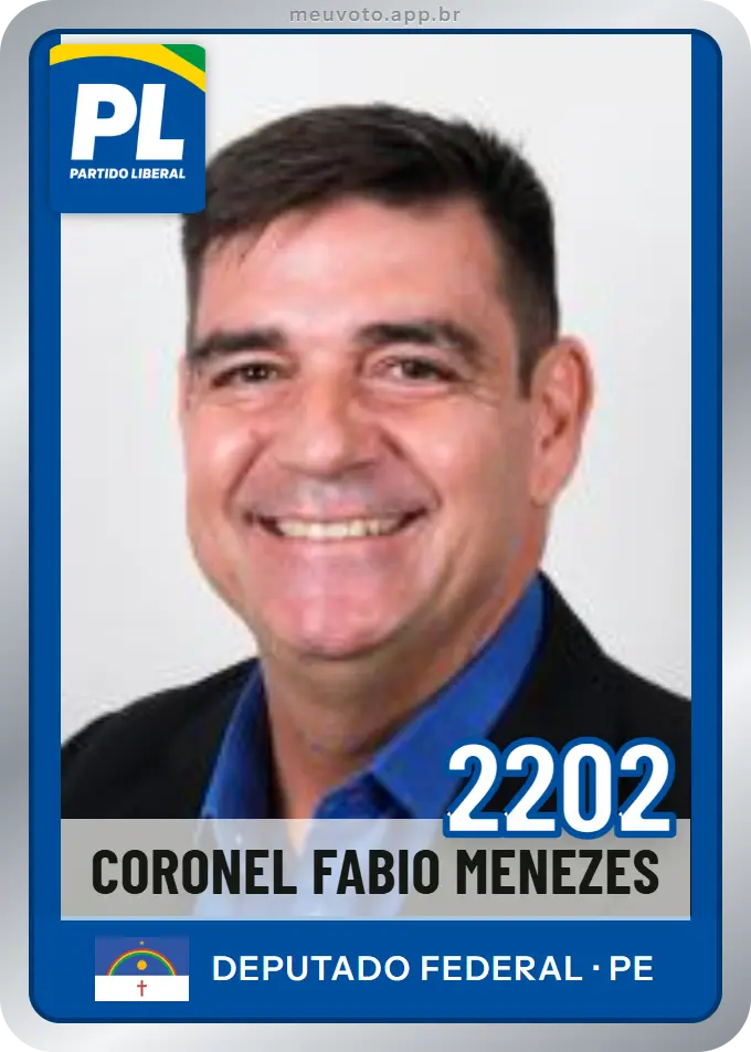Carta de Coronel Fabio Menezes, número 2202, PL