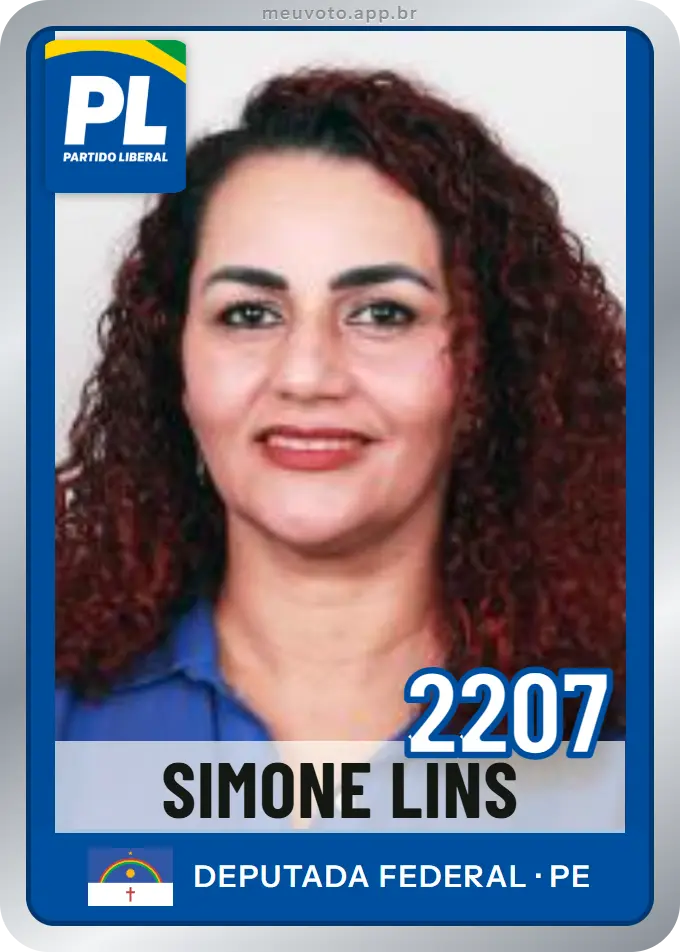 Carta de Simone Lins, número 2207, PL