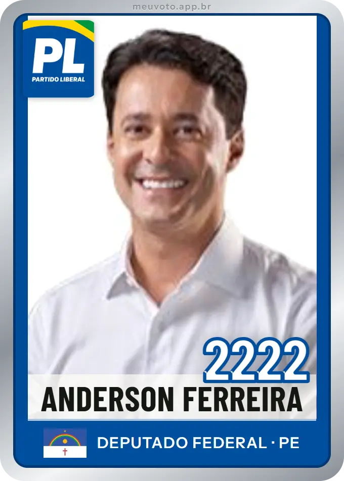 Carta de Anderson Ferreira, número 2222, PL