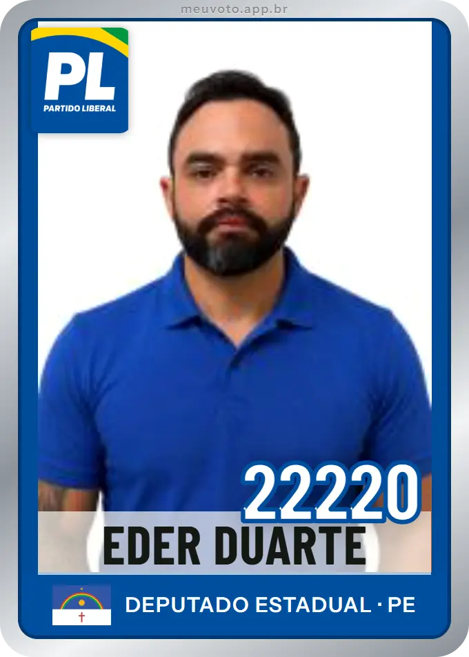 Carta de Eder Duarte, número 22220, PL
