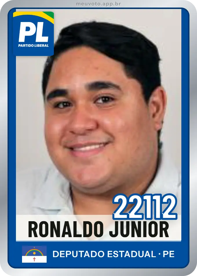 Carta de Ronaldo Junior, número 22112, PL