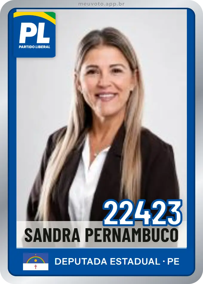Carta de Sandra Pernambuco, número 22423, PL