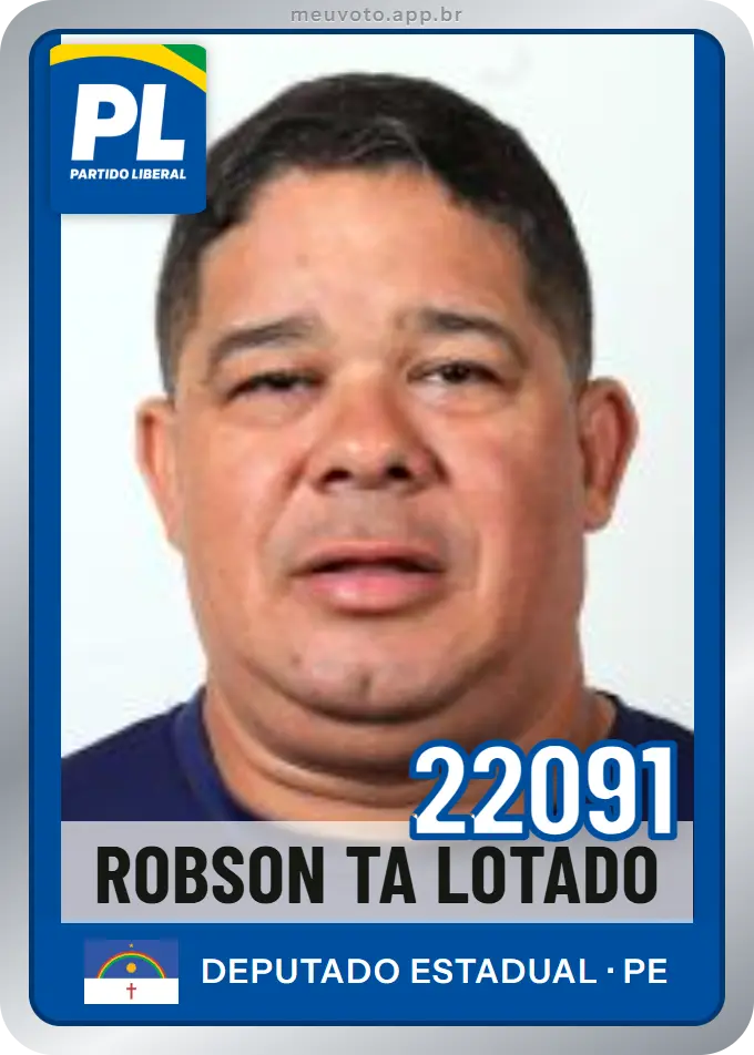 Carta de Robson Ta Lotado, número 22091, PL