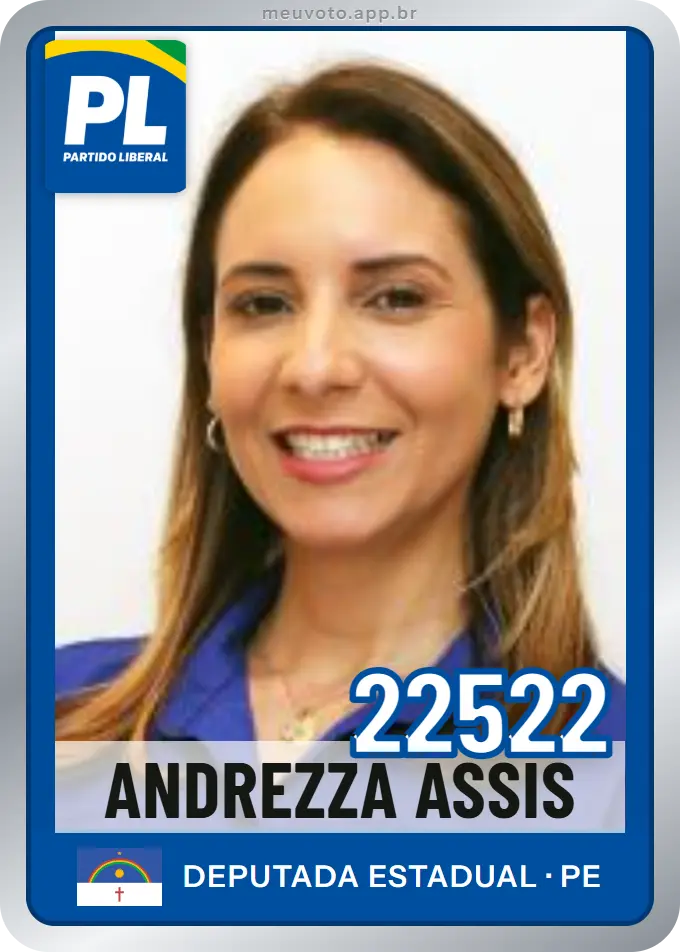 Carta de Andrezza Assis, número 22522, PL
