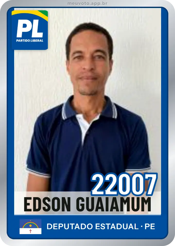 Carta de Edson Guaiamum, número 22007, PL