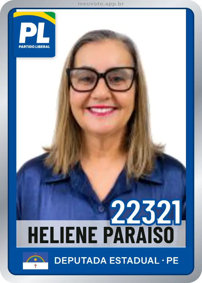 Carta de Heliene Paraiso, número 22321, PL