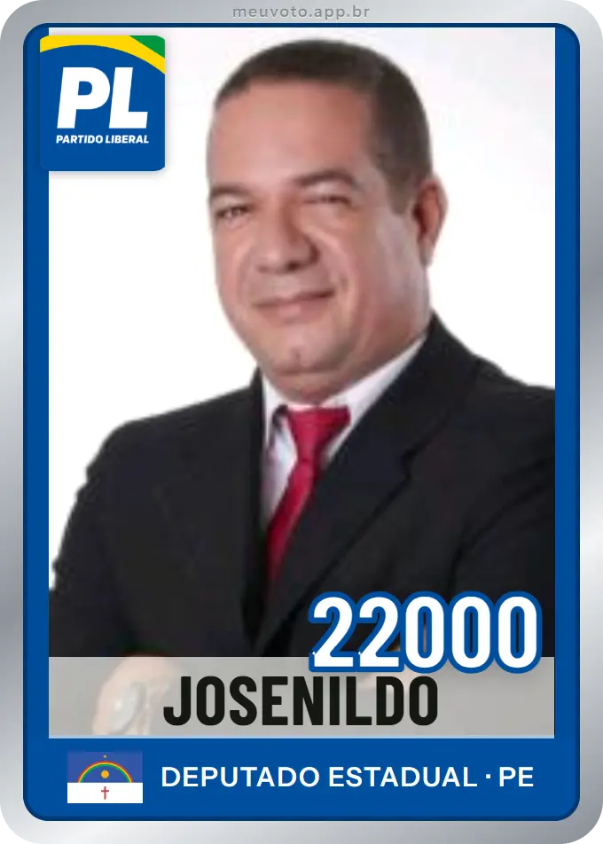 Carta de Josenildo, número 22000, PL