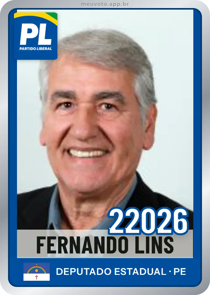Carta de Fernando Lins, número 22026, PL