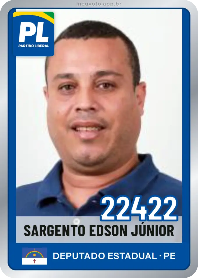 Carta de Sargento Edson Júnior, número 22422, PL