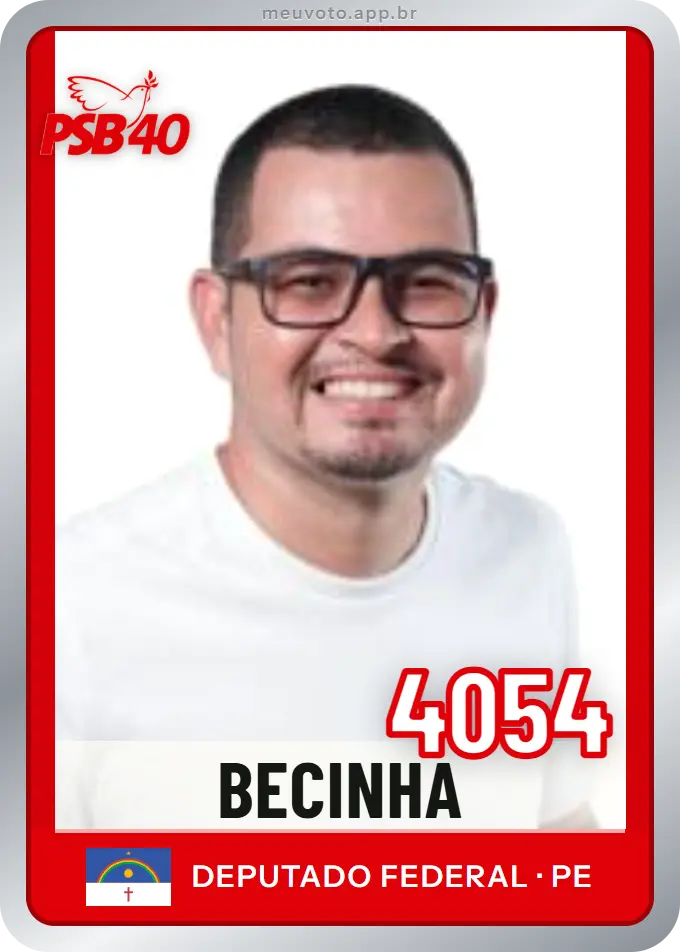Carta de Becinha, número 4054, PSB