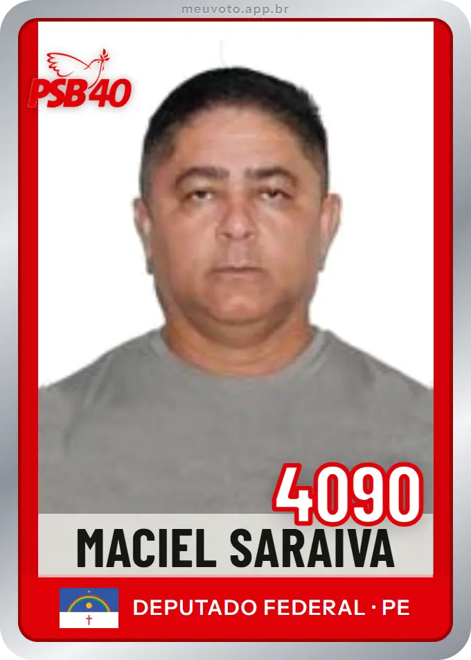 Carta de Maciel Saraiva, número 4090, PSB