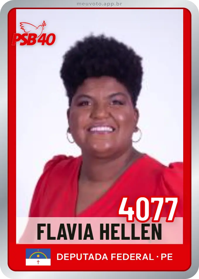 Carta de Flavia Hellen, número 4077, PSB