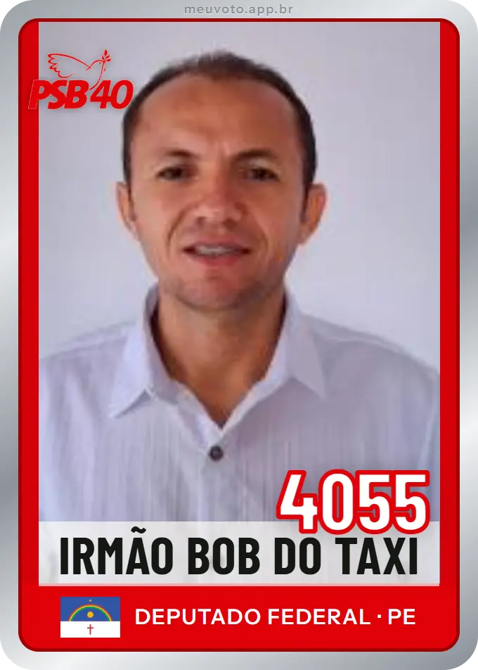 Carta de Irmão Bob do Taxi, número 4055, PSB