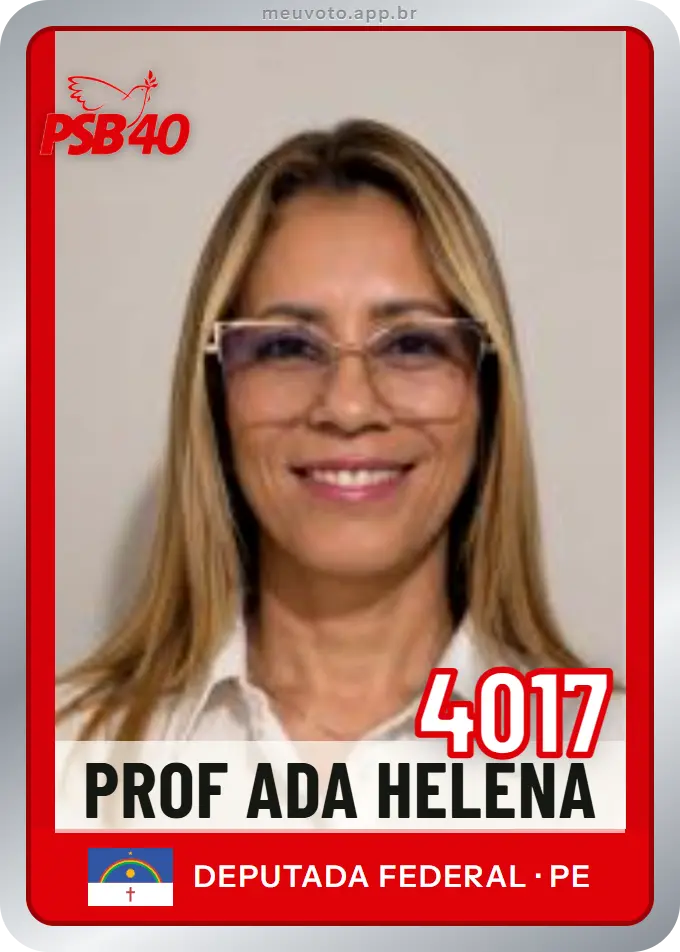 Carta de Prof Ada Helena, número 4017, PSB