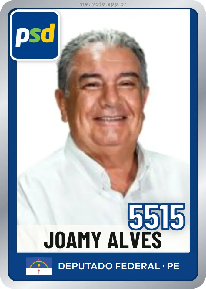 Carta de Joamy Alves, número 5515, PSD