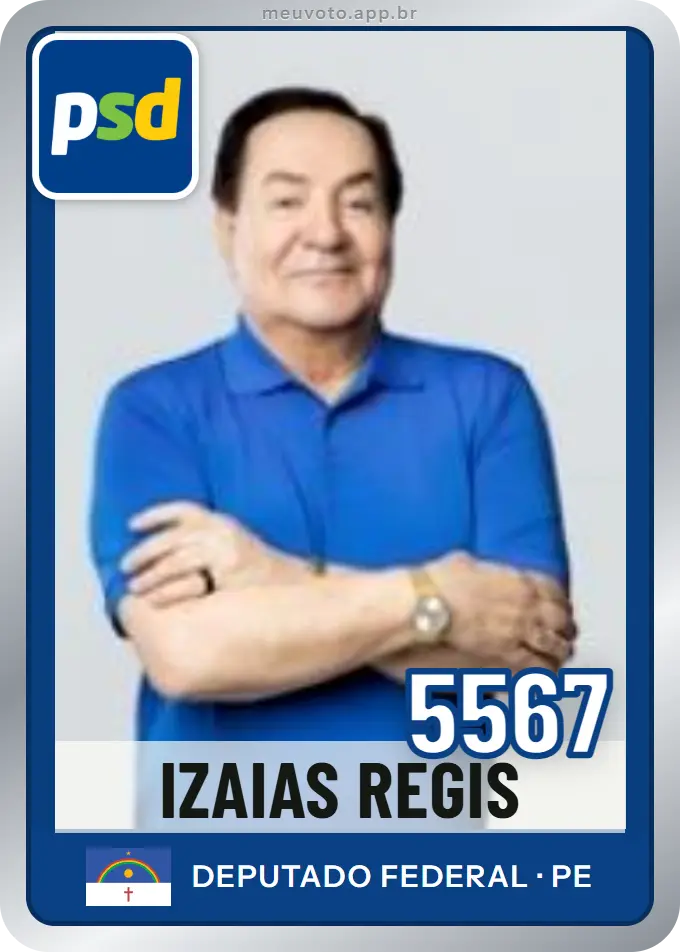 Carta de Izaias Regis, número 5567, PSD