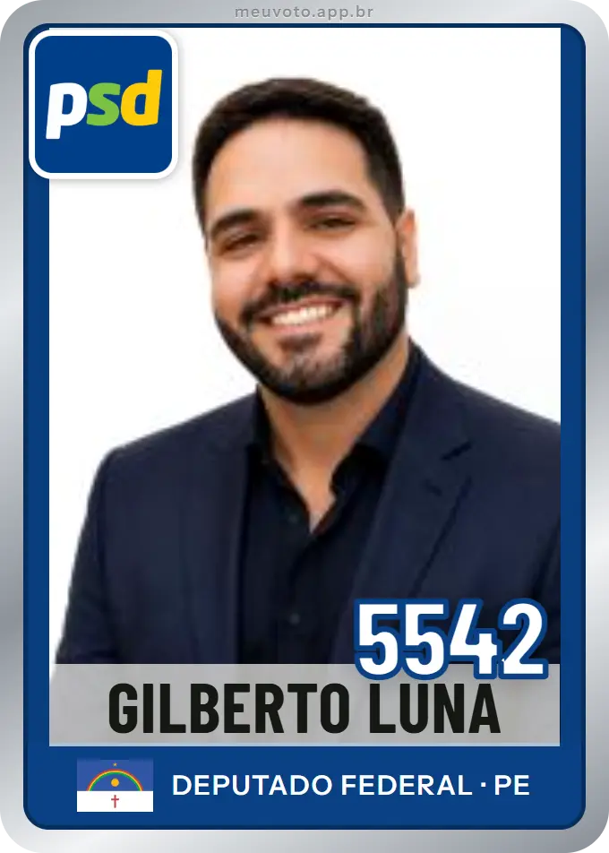 Carta de Gilberto Luna, número 5542, PSD