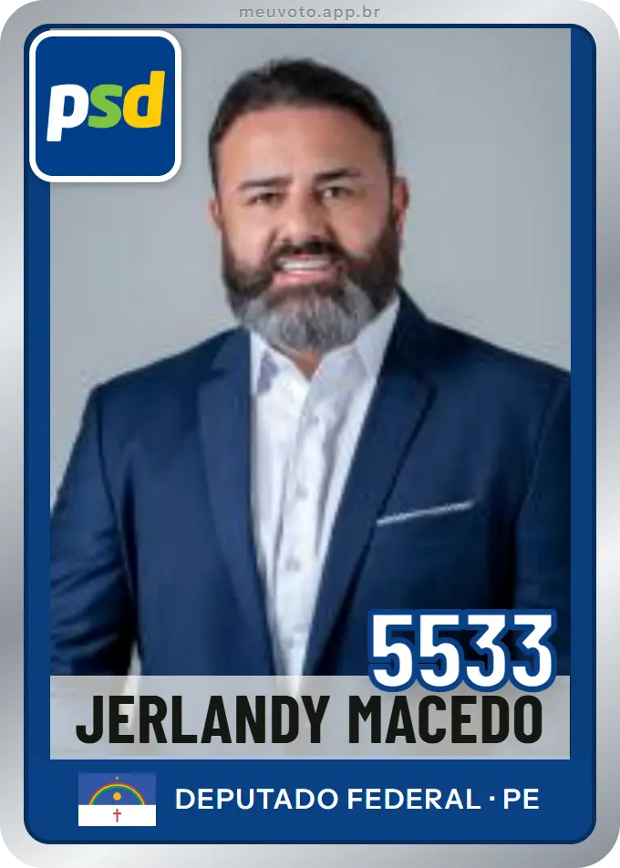 Carta de Jerlandy Macedo, número 5533, PSD