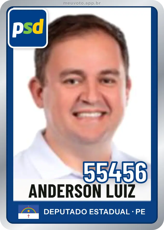 Carta de Anderson Luiz, número 55456, PSD